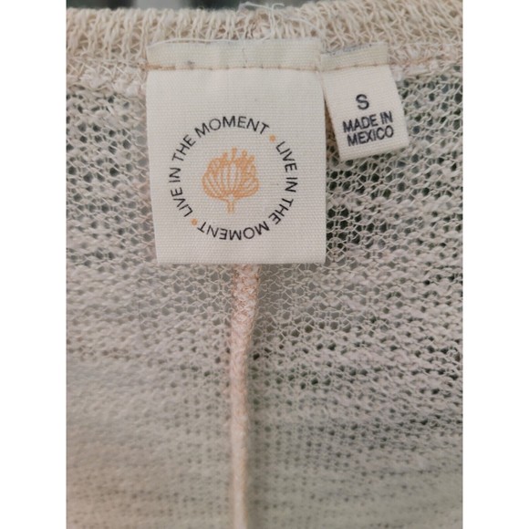 Live in the moment Woman's Floral Rose Boho Cardigan Size Small - Picture 12 of 13